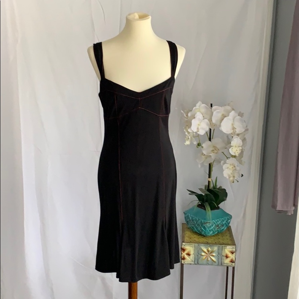 New with tags black sundress with red stitching